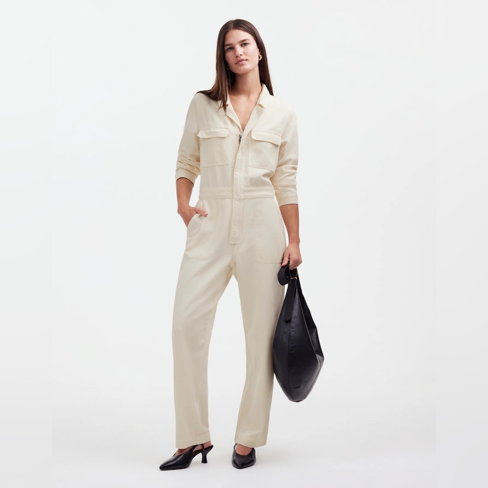 Madewell Utility Coveralls in Vintage Ivory